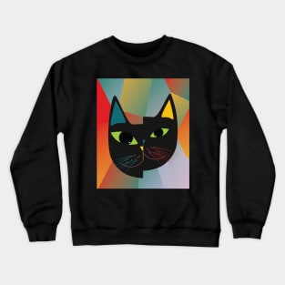 Cat Cubism Crewneck Sweatshirt